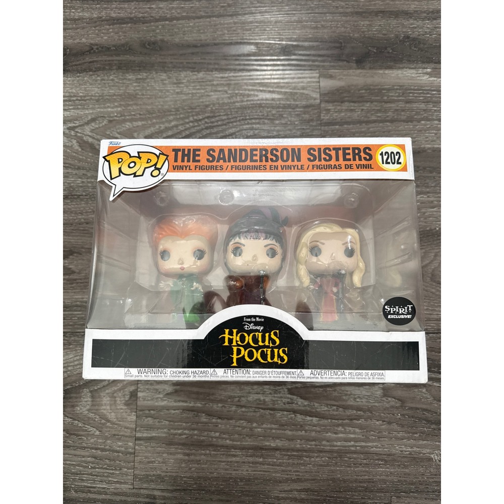 Funko Pop Disney Hocus Pocus The Sanderson Sisters 1202 Spirit Exclusive 3-Pack